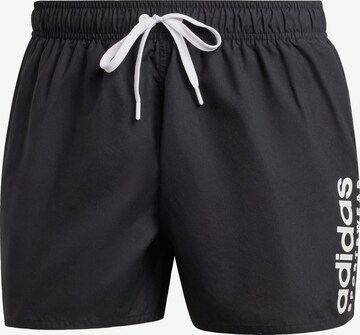 ADIDAS PERFORMANCE Athletic Swim Trunks 'Essential' in Black: front