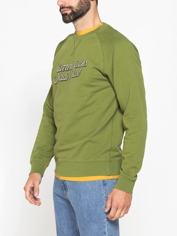 Carrera Jeans Sweatshirt 'Light Crew Sweatshirt Raglan' in Green