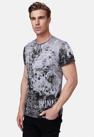 Rusty Neal Shirt in Grijs: voorkant