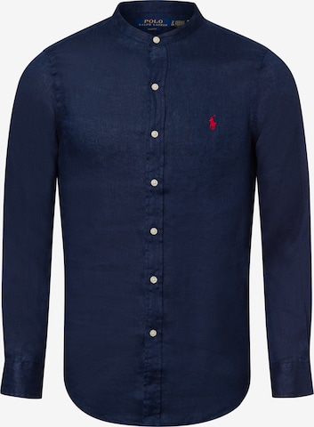 Polo Ralph Lauren Slim Fit Риза в синьо: отпред