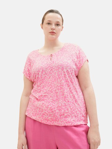 T-shirt Tom Tailor Women + en rose : devant