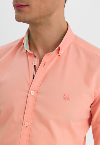 Jimmy Sanders Slim Fit Hemd in Orange