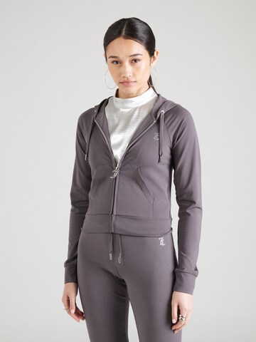 Juicy Couture Ζακέτα φούτερ 'OLA' σε καφέ: μπροστά