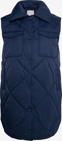 usha WHITE LABEL Bodywarmer 'Pryam' in Blauw: voorkant