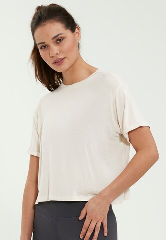 Athlecia Performance Shirt 'Flonia' in Beige: front