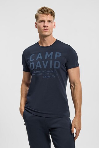 CAMP DAVID - Camiseta en azul: frente