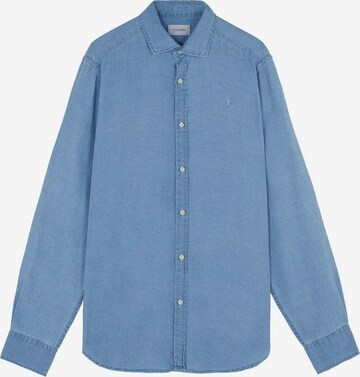 Coupe regular Chemise 'Lagoon K' Scalpers en bleu : devant