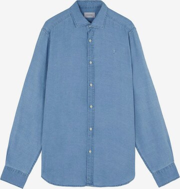 Scalpers Regular fit Overhemd 'Lagoon K' in Blauw: voorkant