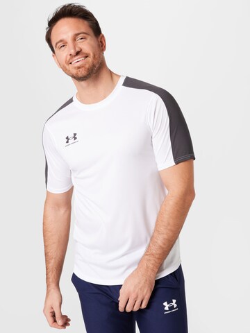 UNDER ARMOUR Functioneel shirt 'Challenger' in Wit: voorkant