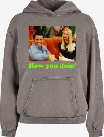 ABSOLUTE CULT Sweatshirt 'Friends - How You Doin' in Grijs: voorkant