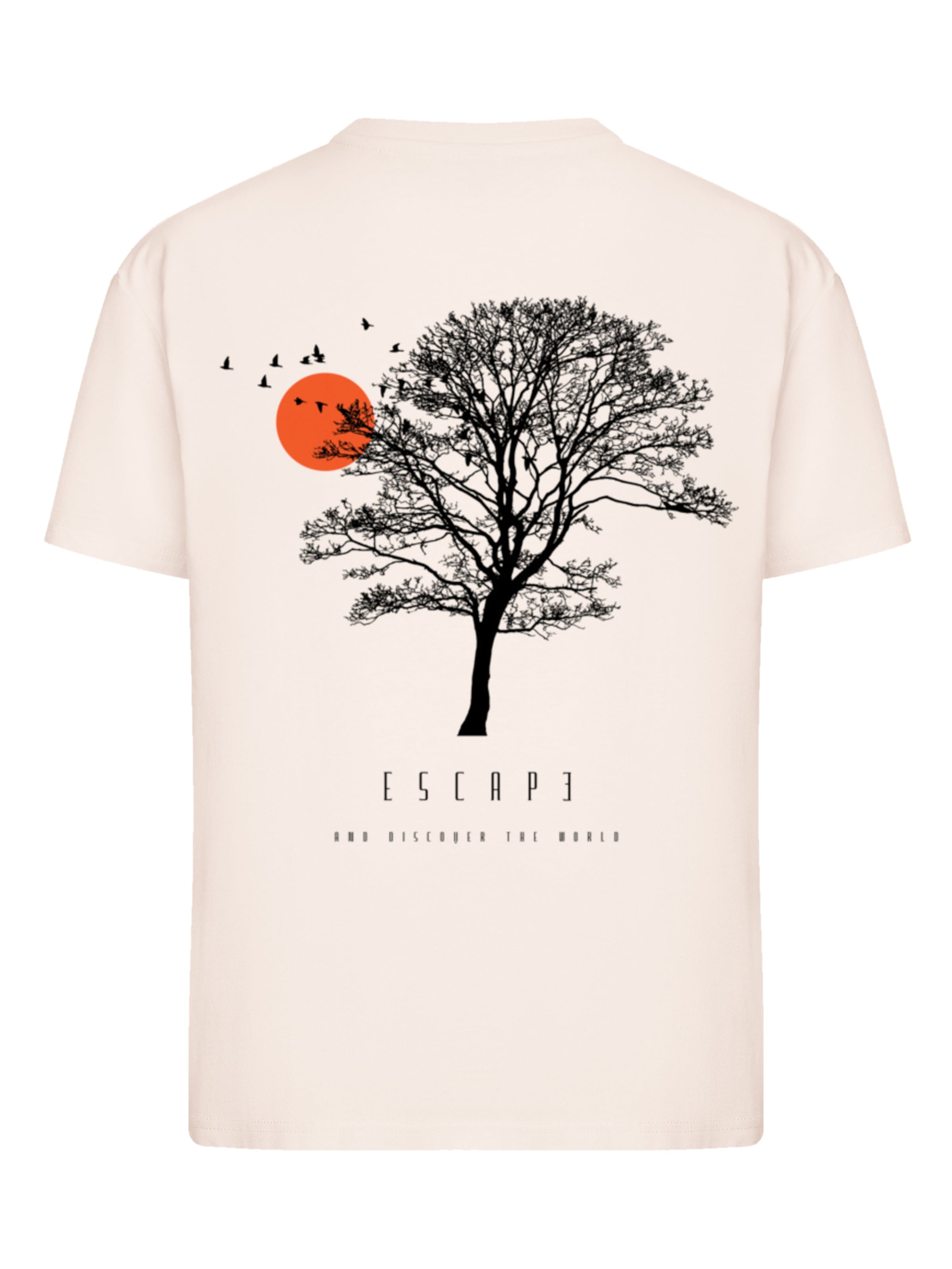 F4NT4STIC T-shirt 'Escape Discover the World Tree Birds' in Pink: Vorderseite