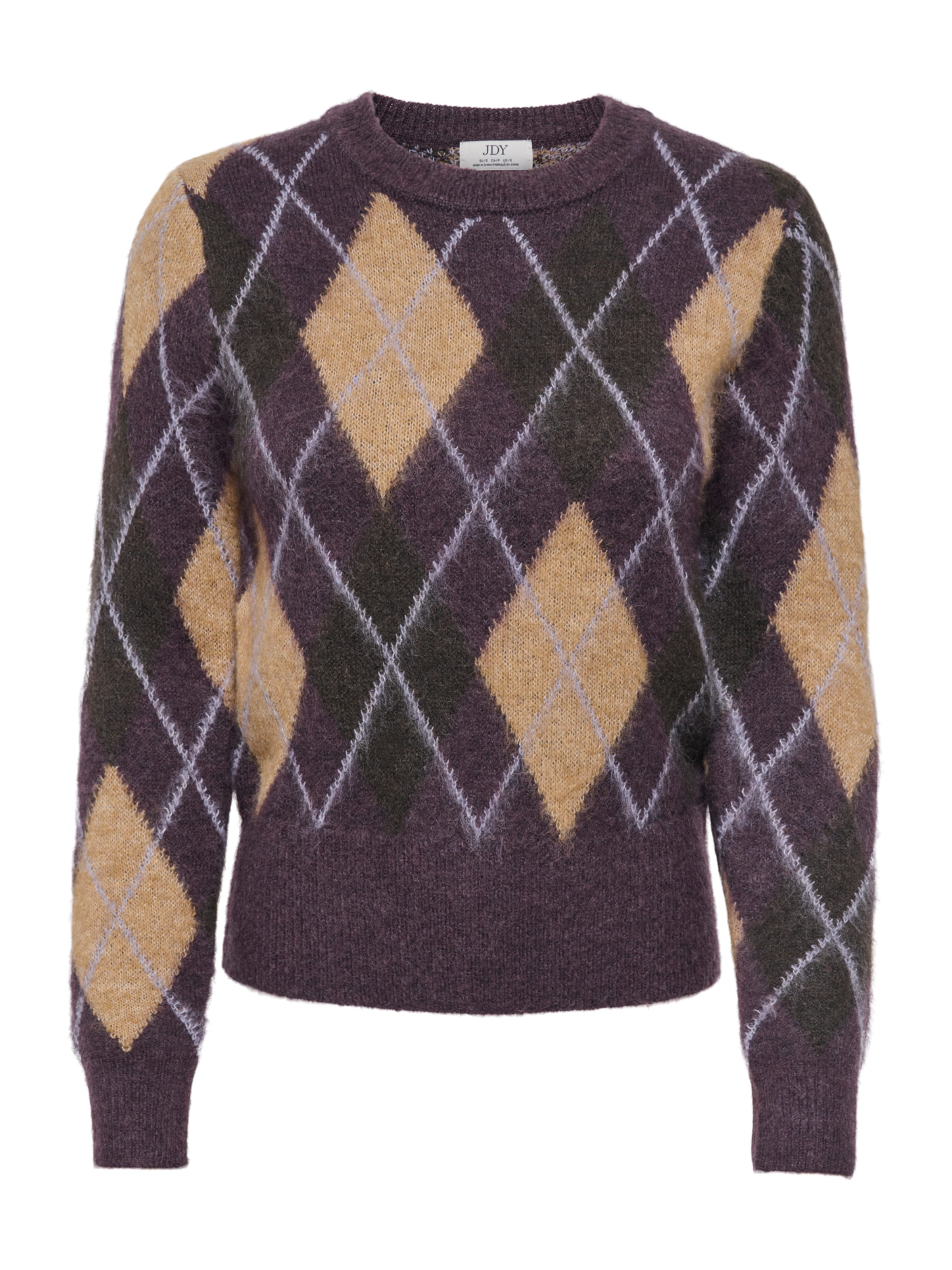 JDY Pull-over 'JDYREESE' en XS en miel / lavande / mûre, Vue avec produit