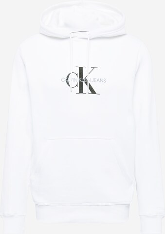 Calvin Klein Jeans Sweatshirt in Weiß: predná strana