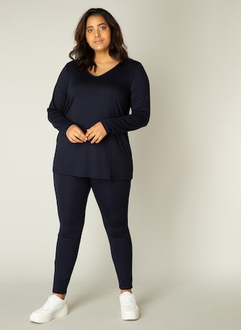 BASE LEVEL CURVY Shirt 'Alize' in Blue