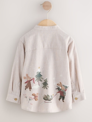 Next Средняя посадка Рубашка в Бежевый