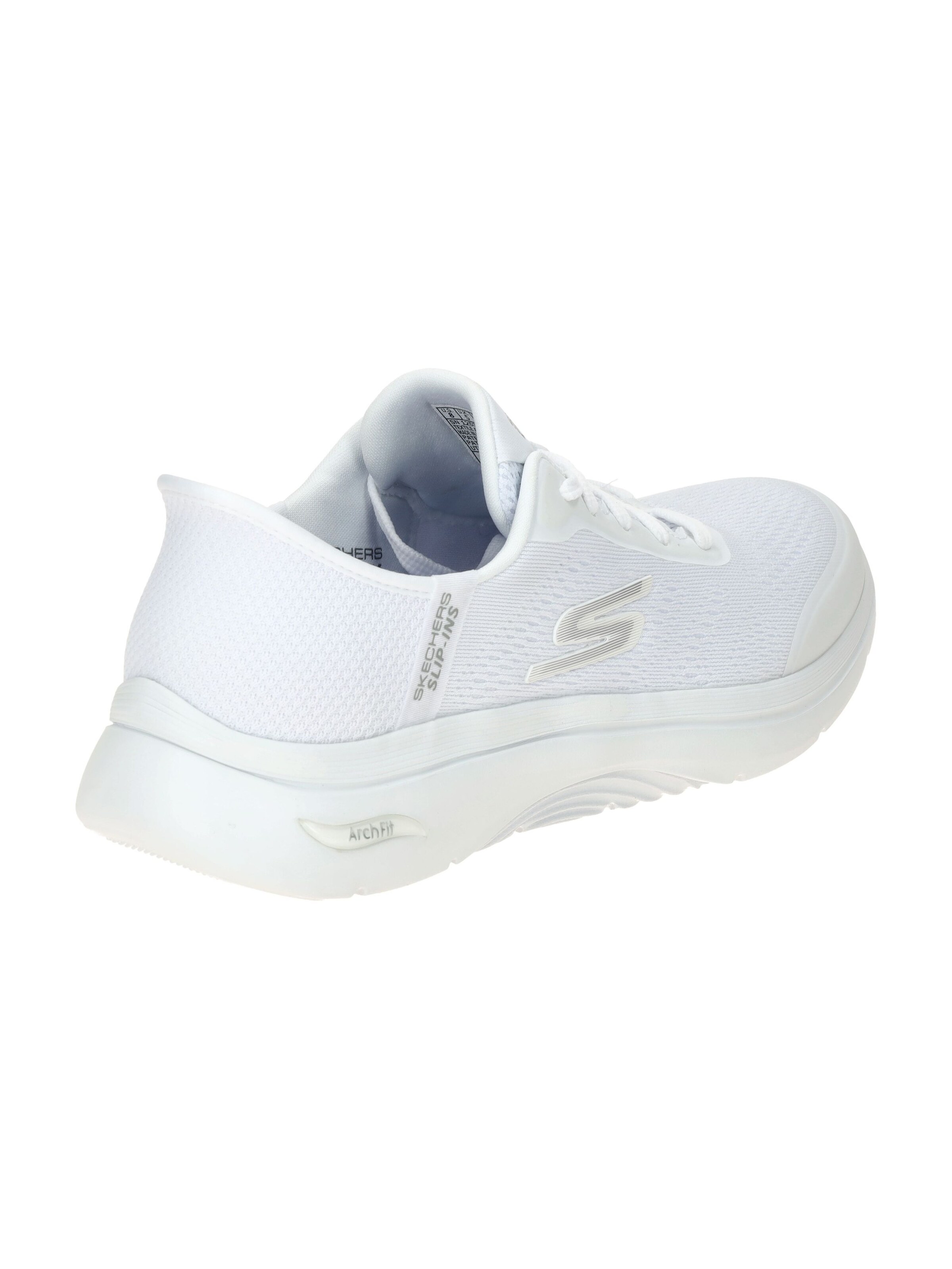 SKECHERS Schnürschuh 'Skechers Go Walk Arch Fit Schuhe weiß SLIP-INS 125319'‌ in Weiß