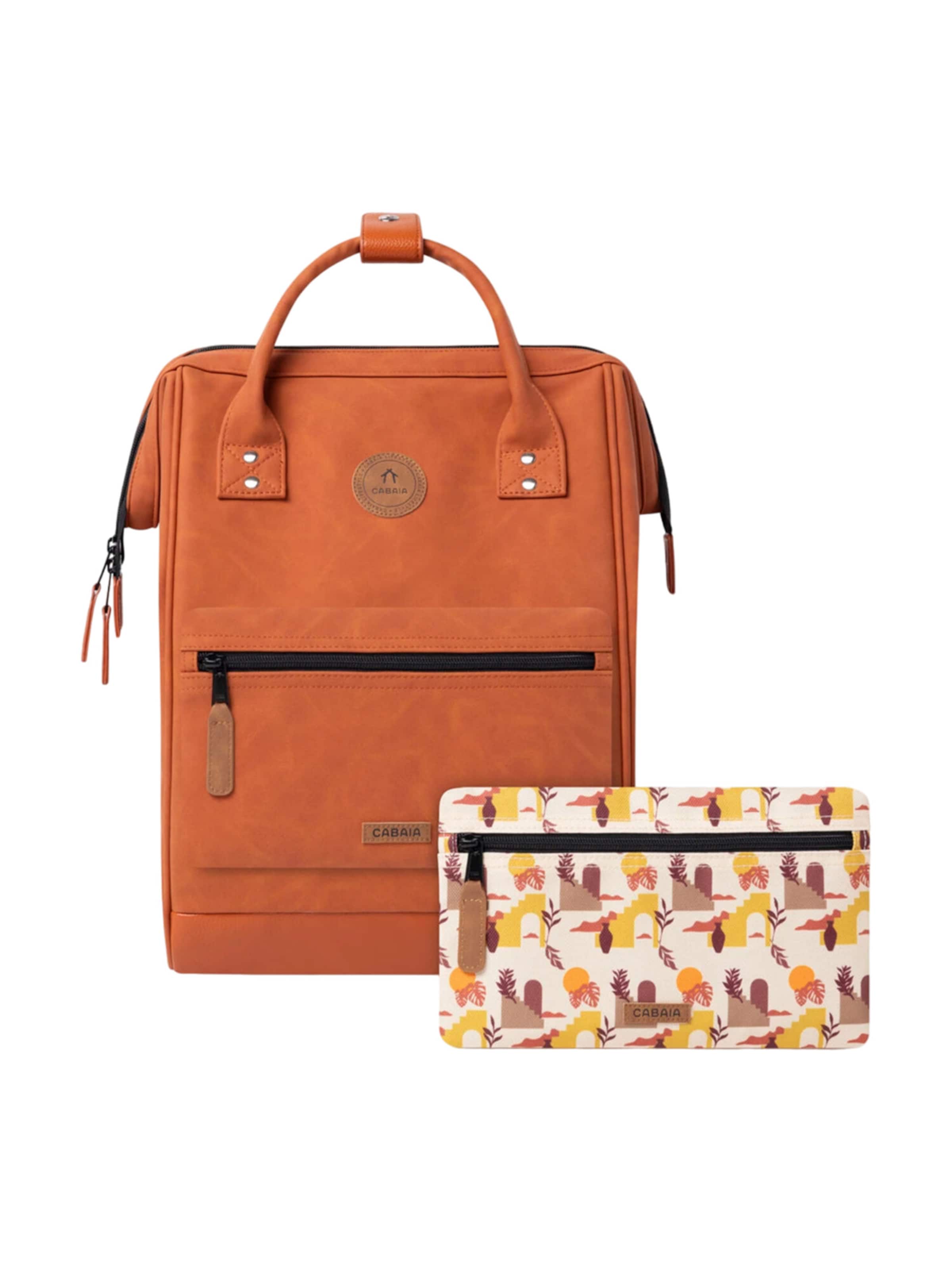 Cabaia Backpack 'Tanta M' in Brown: front