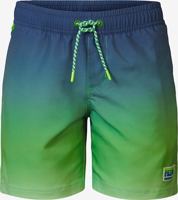 Petrol Industries Board Shorts in Green: front