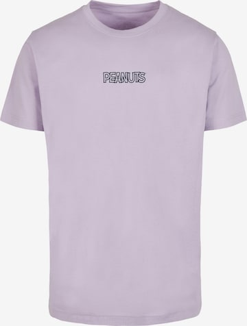 Merchcode T-Shirt 'Peanuts' in Lila: predná strana