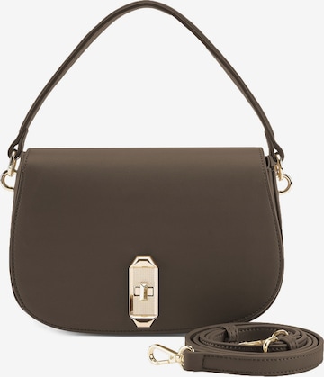 Seidenfelt Handtasche 'Eiby' in Braun: Vorderseite