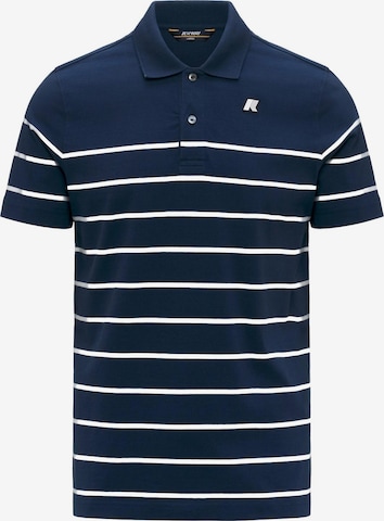 K-Way T-shirt 'K-WAY LAYO-FRENCH JERSEY YARN DYED POLO' i blå: framsida