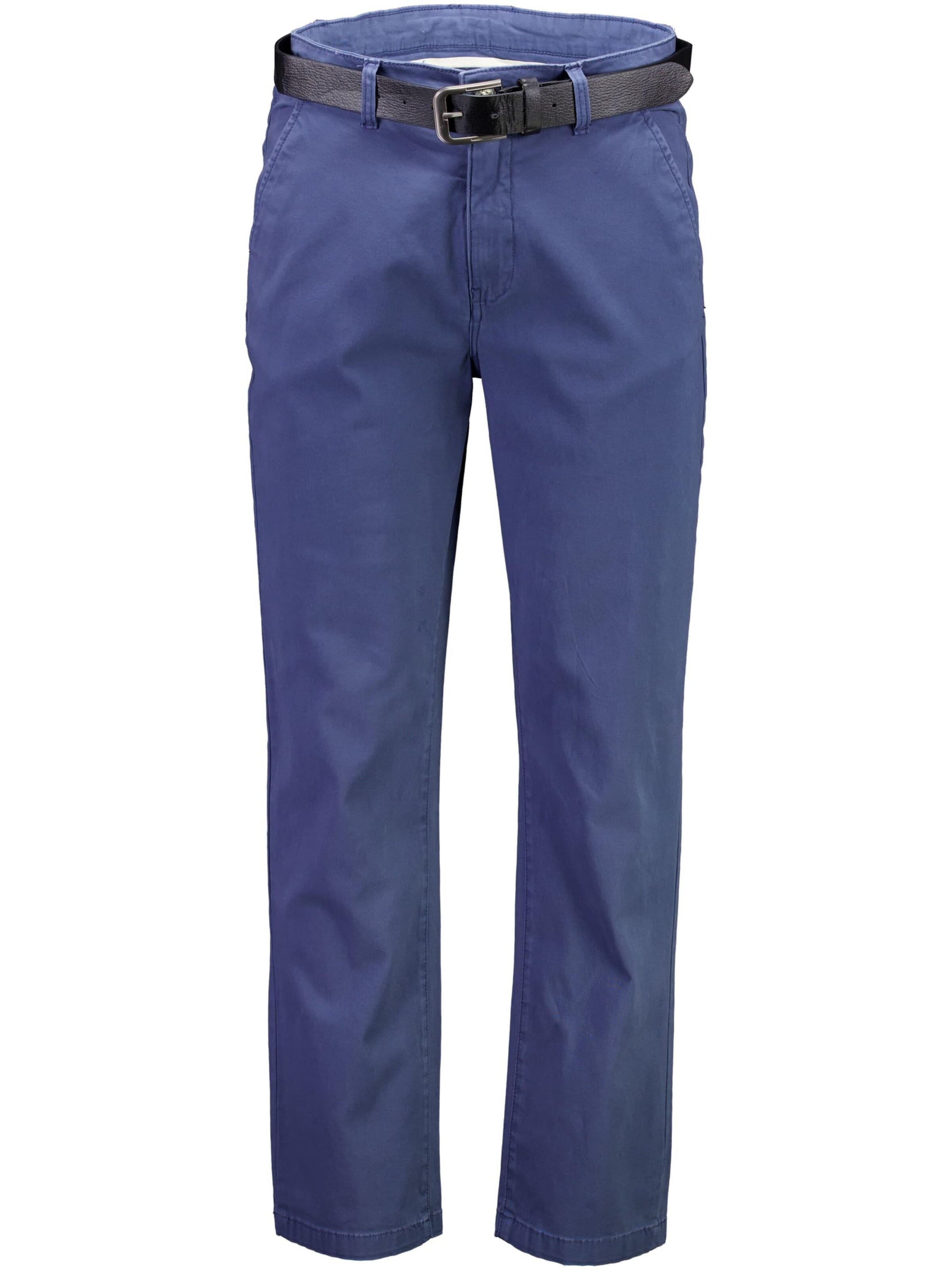 Lindbergh Baggy Chino in Blauw: voorkant