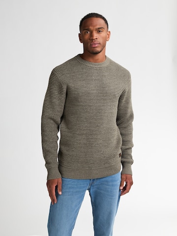 Petrol Industries Trui 'Toledo' in Groen: voorkant