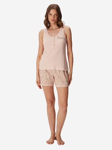 Goldenbay Korte pyjama 'Liatris' in Roze: voorkant