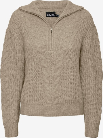 PIECES Sweater 'KATE' in Beige: front