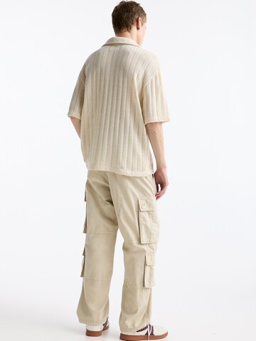 Pull&Bear Loosefit Cargobroek in Beige