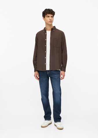 s.Oliver Regular fit Button Up Shirt in Brown