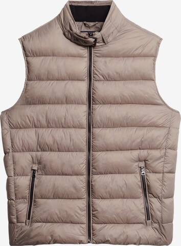 Gilet Superdry en beige : devant