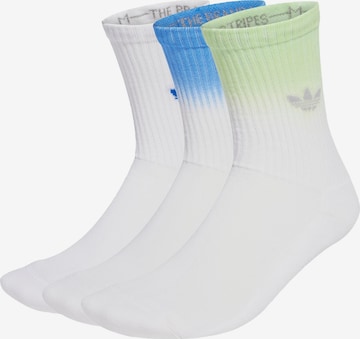 balta ADIDAS ORIGINALS Kojinės 'Ombre Crew 3 Pairs': priekis