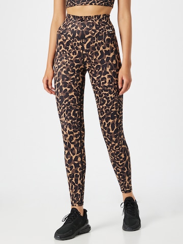 aim'n Skinny Sportbroek 'CHEETAH' in Gemengde kleuren: voorkant