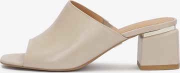 Kazar Pantoletter i beige: forside