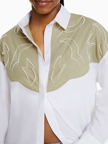 Bershka Blouse in White