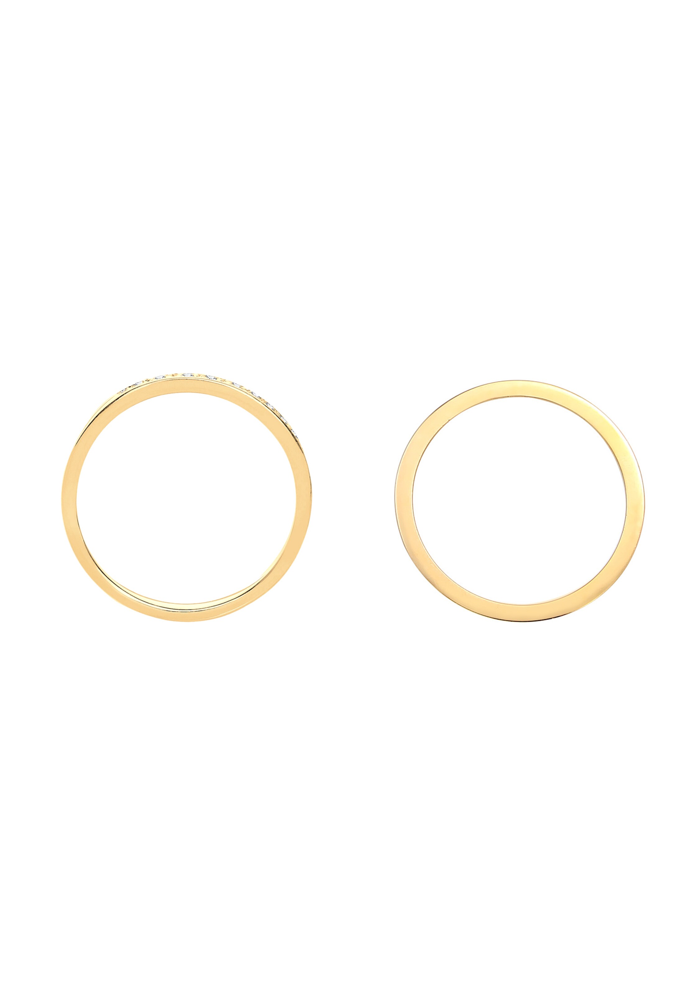 Elli DIAMONDS Ring Bandring, Ring Set in Gold