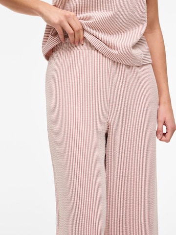 Wide Leg Pantalon 'VIStriplo' VILA en rose