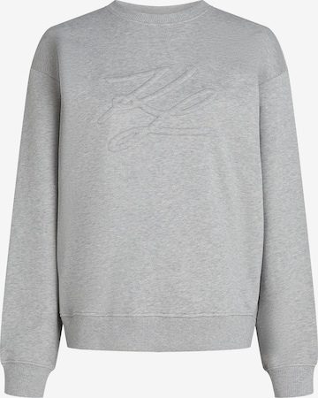 Karl Lagerfeld Collegepaita värissä harmaa: etupuoli