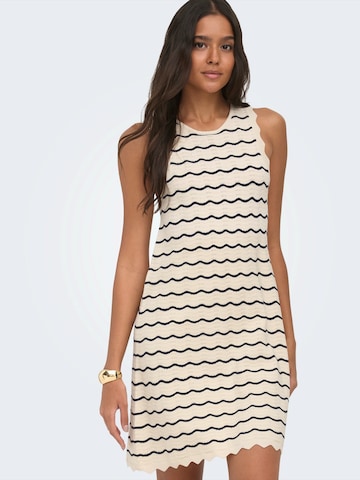 ONLY Πλεκτό φόρεμα 'ONLARMILLA' σε μπεζ