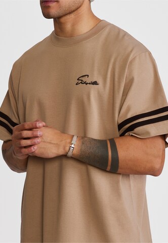 SikSilk - Camiseta en beige