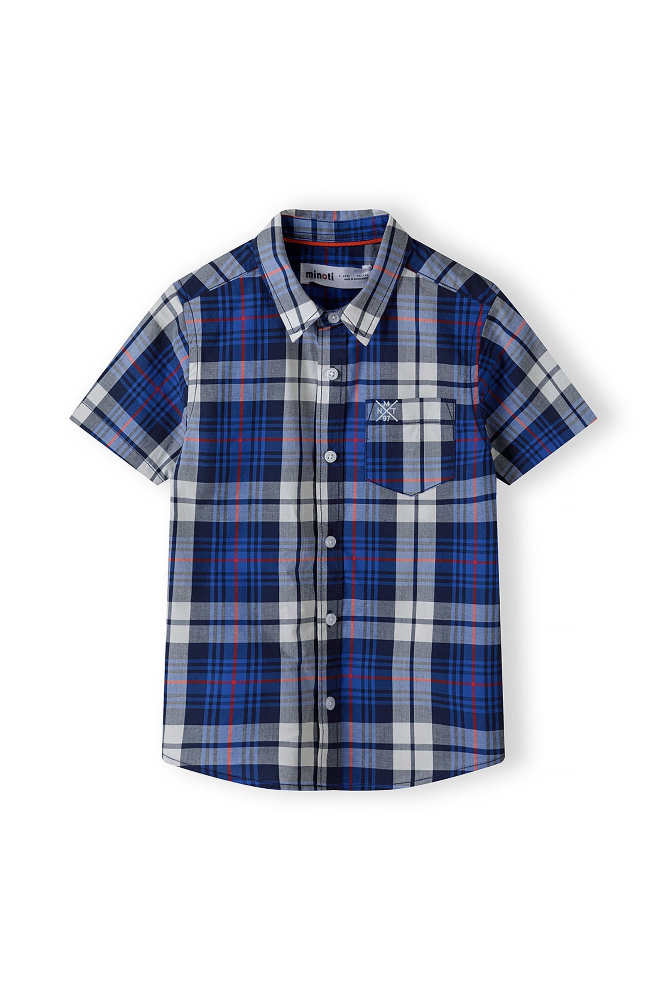 MINOTI Regular fit Риза в синьо: отпред