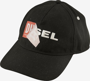 DIESEL Hat & Cap in One size in Black: front