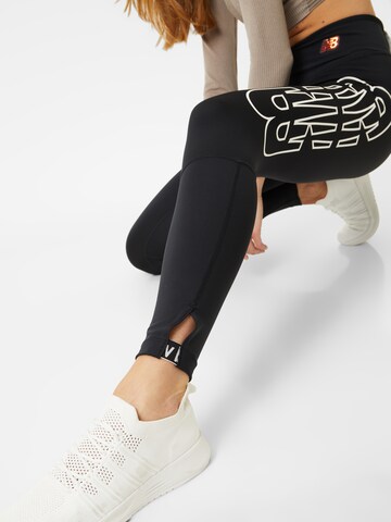 new balance Skinny Sportovní kalhoty 'Achiever Amplify' – černá