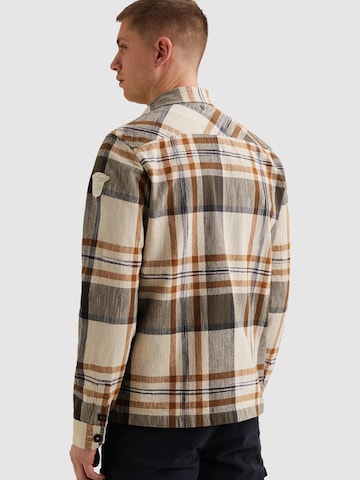 PME Legend Regular fit Skjorta 'Shirt with check pattern and badge' i orange