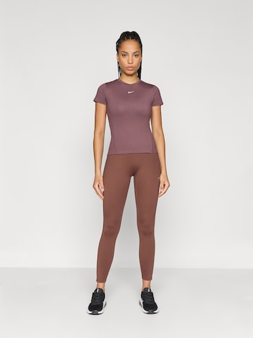 NIKE - Skinny Pantalón deportivo 'ONE' en marrón