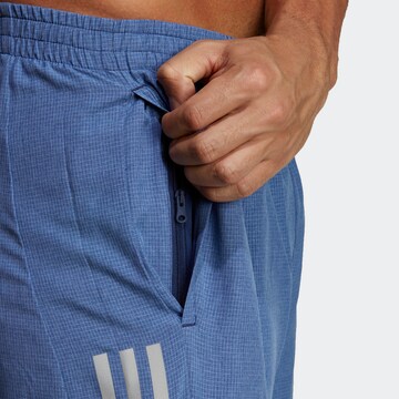 ADIDAS PERFORMANCE Regular Workout Pants 'Own The Run' in Blue
