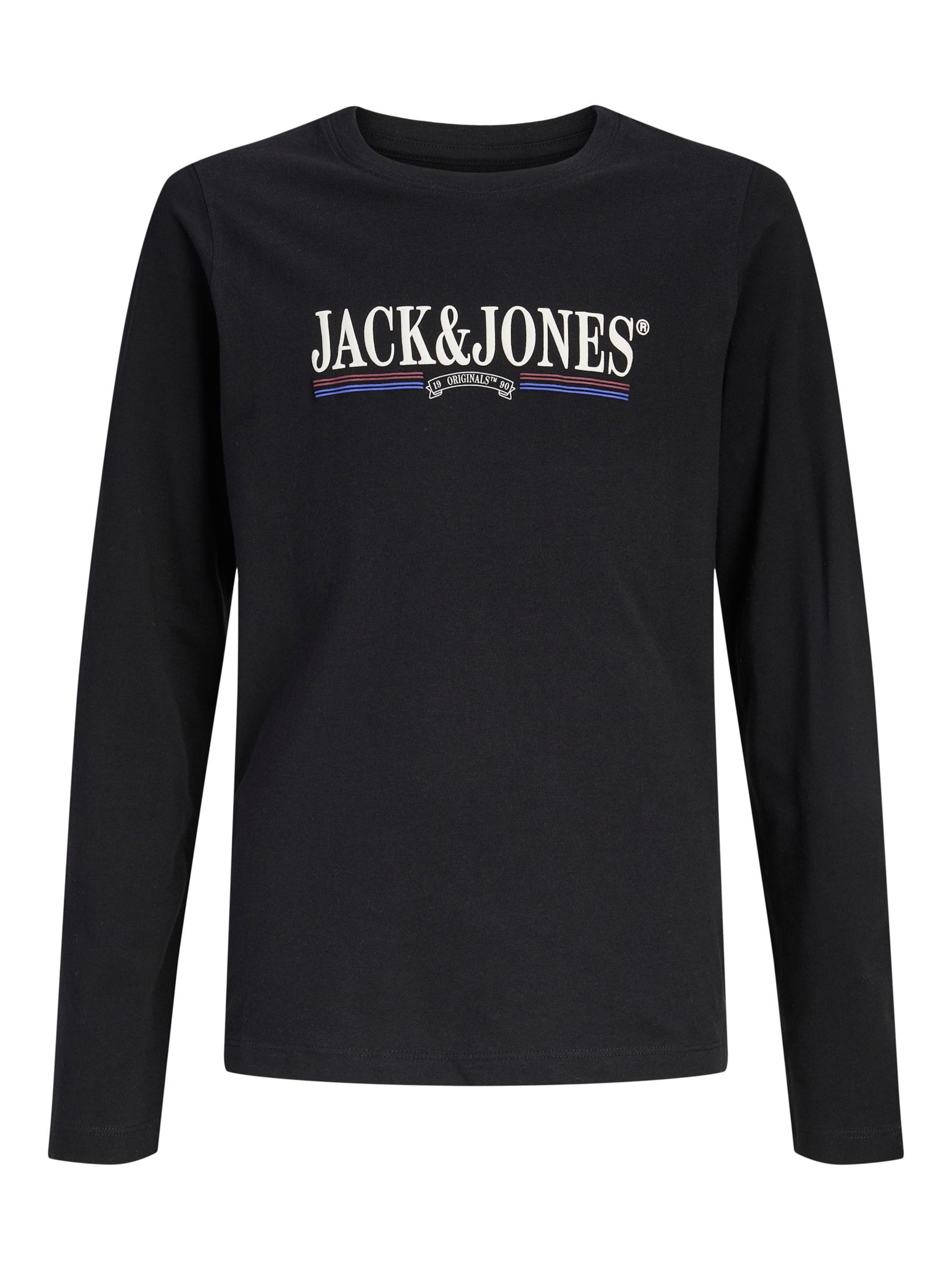 Jack & Jones Junior Tričko 'JORFREDERIKSBERG' – černá: přední strana