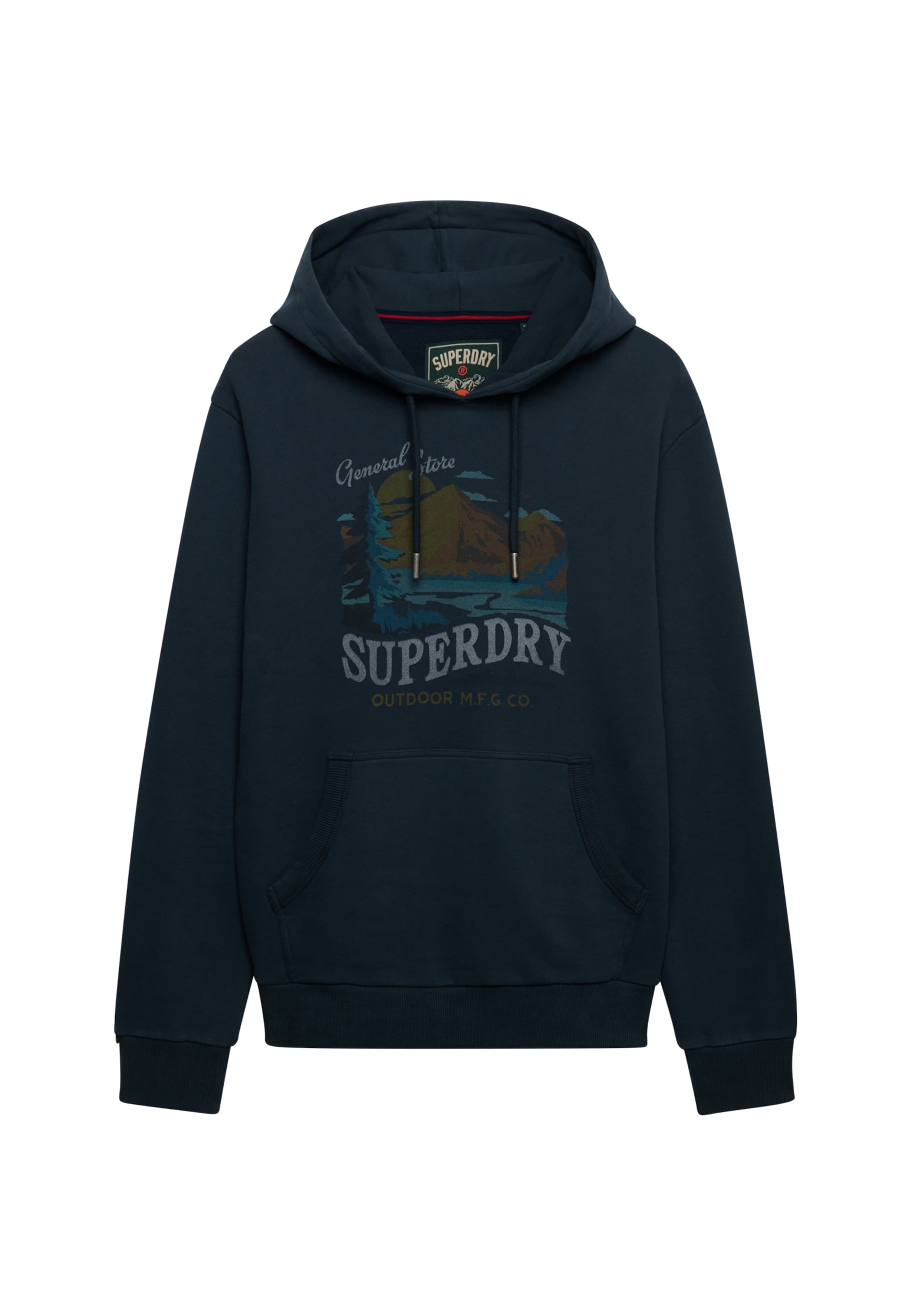 Superdry & Co Bluzka sportowa 'Outdoors Mountain' w kolorze niebieski: przód