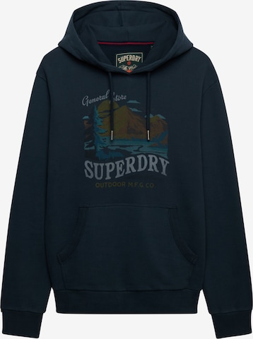 Superdry & Co Bluzka sportowa 'Outdoors Mountain' w kolorze niebieski: przód